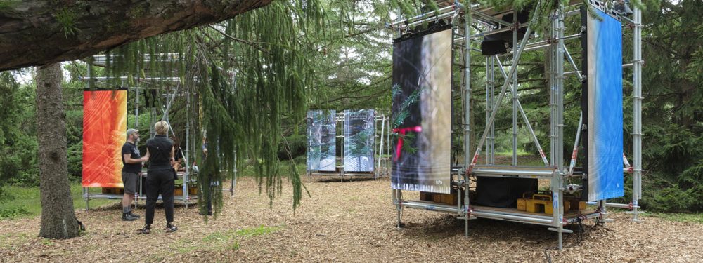 photo of installation bois eau métal
